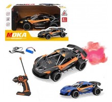 Гоночная Машина на Радиоуправлении с Дымом и светом, 24 см (2088)