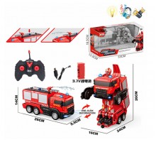 Пожарная машина Трансформер на радиоуправлении, Брызгает водой (828-5)