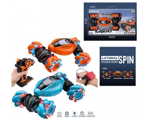 Машина на Радиоуправлении перевертыш вездеход, пульт + браслет управление рукой (955-120)