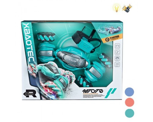 Машинка трюковый вездеход управляется браслетом 3 цвета (1100)