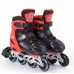 Детские раздвижные Ролики Best Roller Красные. Колеса PVC, Переднее светится 40082-S (30-33)