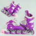 Раздвижные Ролики Best Roller колеса Полиуретан, переднее светится размер 38-42 Фиолетовые