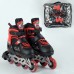 Розсувні колеса Best Roller Поліуретан, переднє світиться розмір 30-33 Червоні з чорним