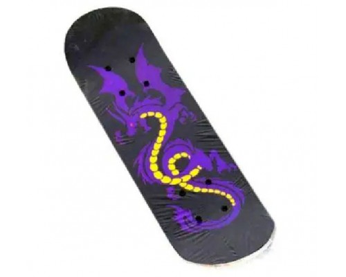 Детский деревянный скейт с рисунком, 60 см. (22224)