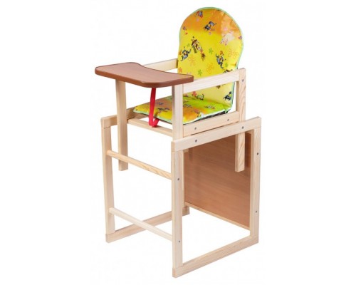 Стульчик для кормления. Деревянный Трансформер 2 в 1