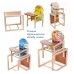 Стульчик для кормления. Деревянный Трансформер 2 в 1