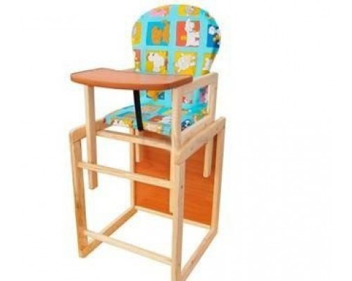 Стульчик для кормления. Деревянный Трансформер 2 в 1