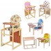 Стульчик для кормления Деревянный трансформер 2 в 1